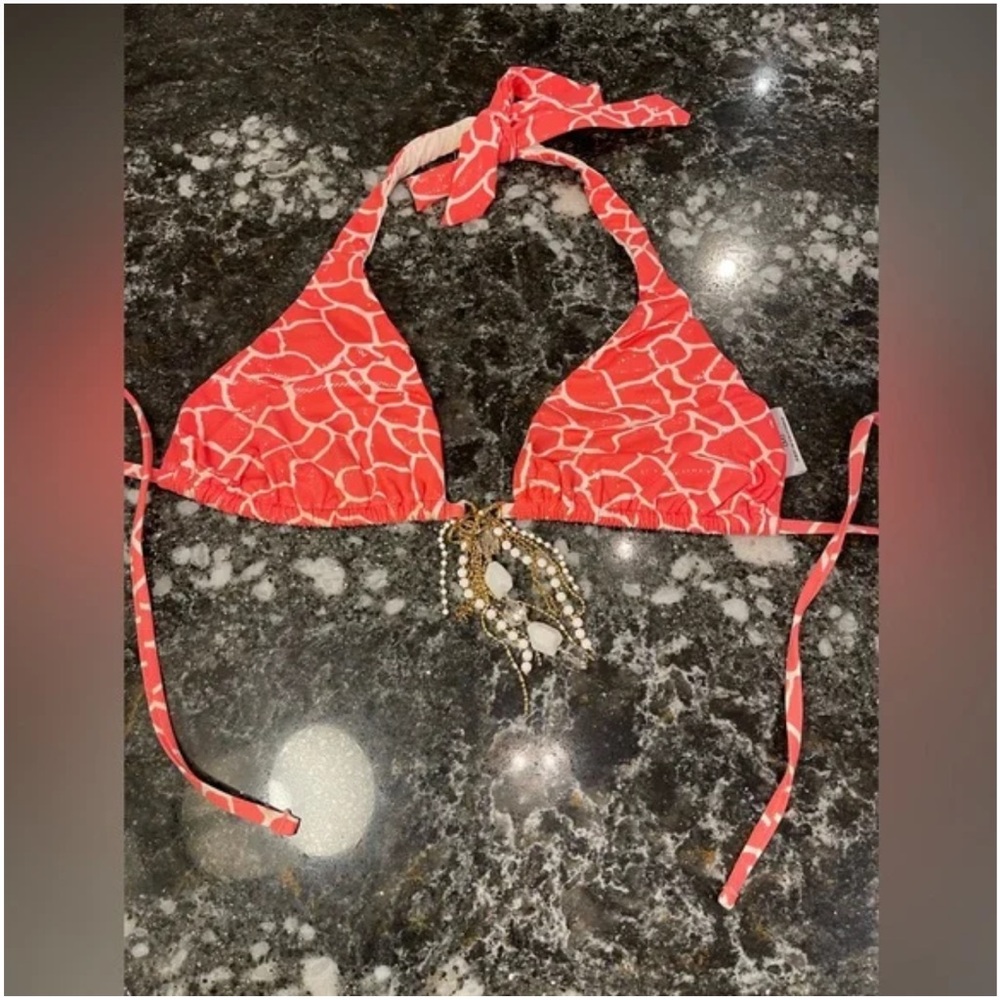 NWOT beach bunny glitter in the air or giraffe size M top only